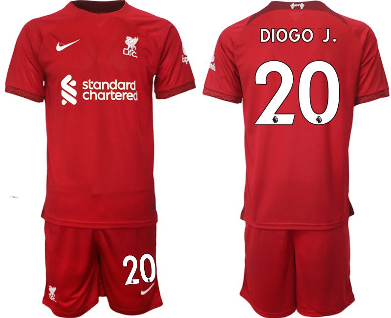 Men 2022-2023 Club Liverpool home red #20 Soccer Jersey->manchester city jersey->Soccer Club Jersey
